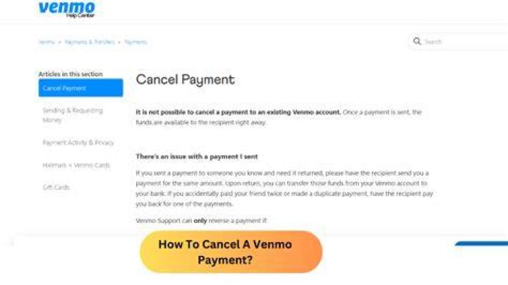 Can you cancel Venmo payment?