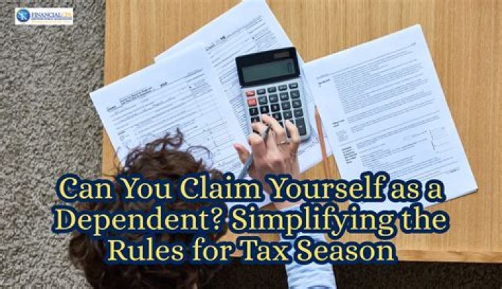 Can you claim yourself on taxes 2020?