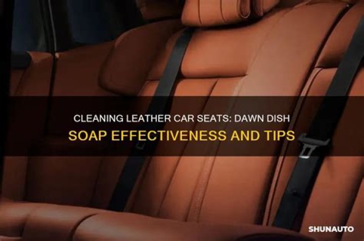 Can you clean car seats with Dawn?
