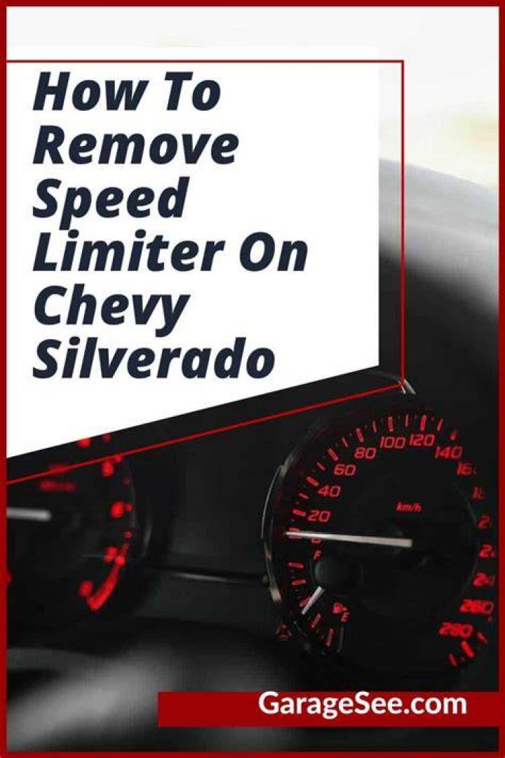 Can you disable a speed limiter?