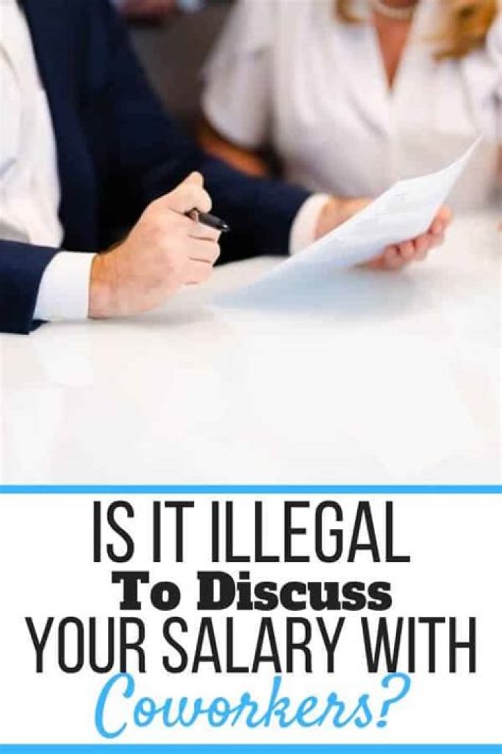 Can you discuss your salary with coworkers?
