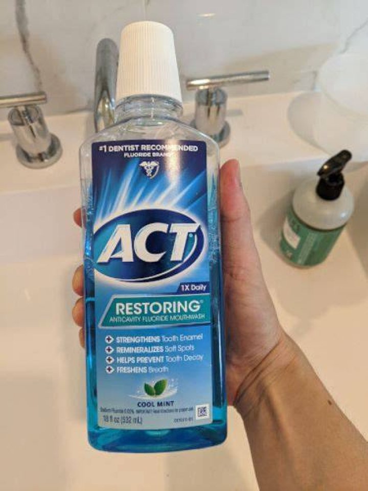 Can you drink water after using flouride mouthwash?