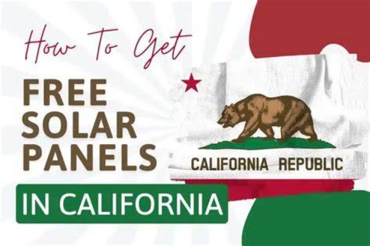 Can you get free solar panels in California?