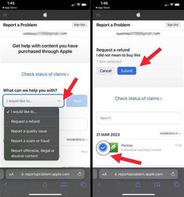Can you get refunds on in-app purchases?