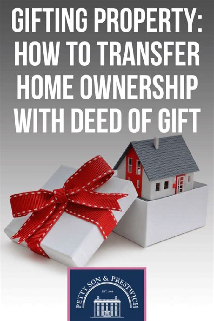 Can you gift a property to a child?