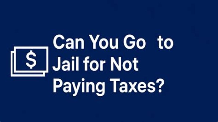 Can you go to jail for owing taxes?