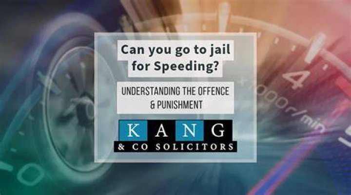 Can you go to jail for speeding UK?