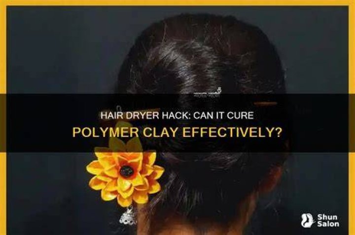 Can you harden polymer clay with a hair dryer?