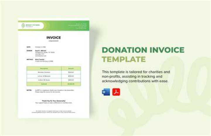 Can you invoice for a donation?