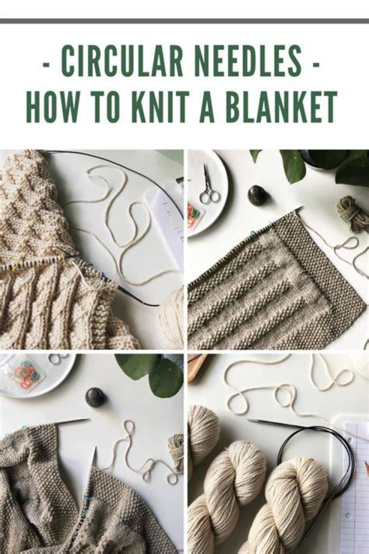 Can you knit a blanket with circular needles?