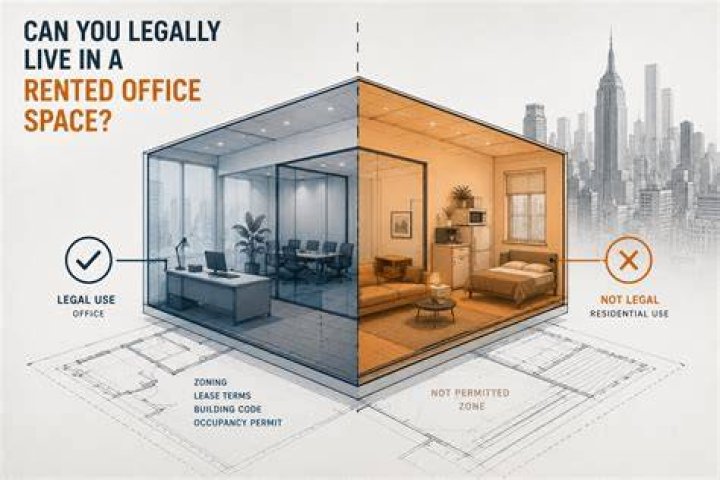 Can you lease an office and live there?