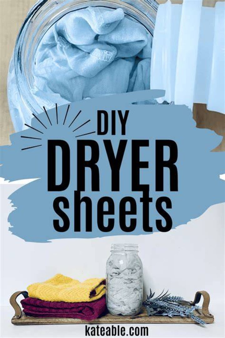 Can you make your own dryer sheets?