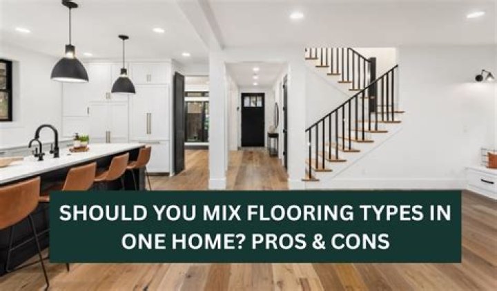 Can you mix flooring in a house?