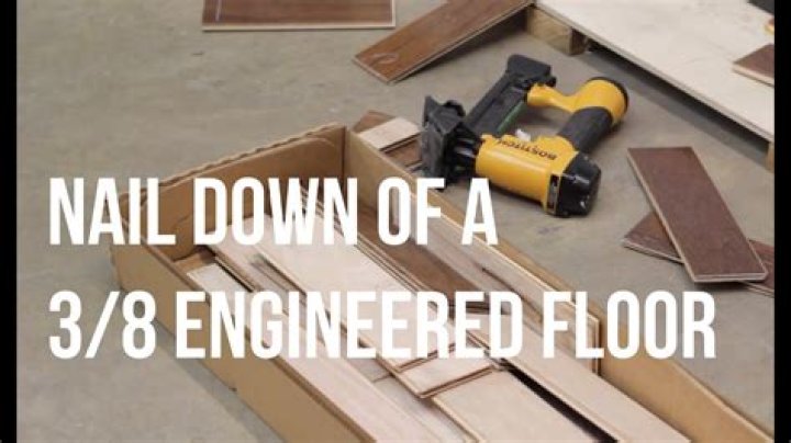 Can you nail carpet down?