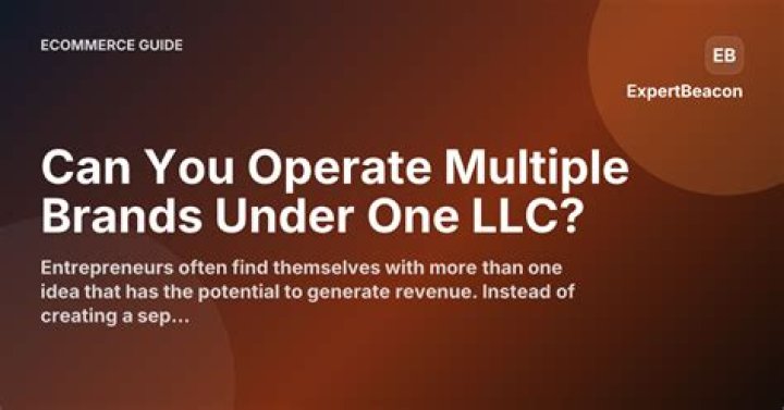 Can you operate more than one business under an LLC?
