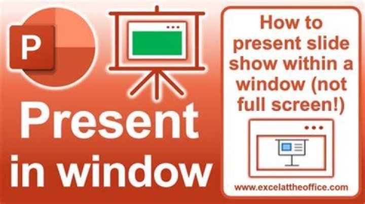 Can you present PowerPoint without full screen?