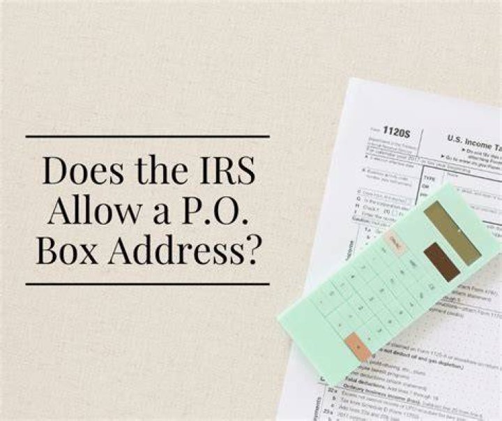 Can you put PO box on tax return?