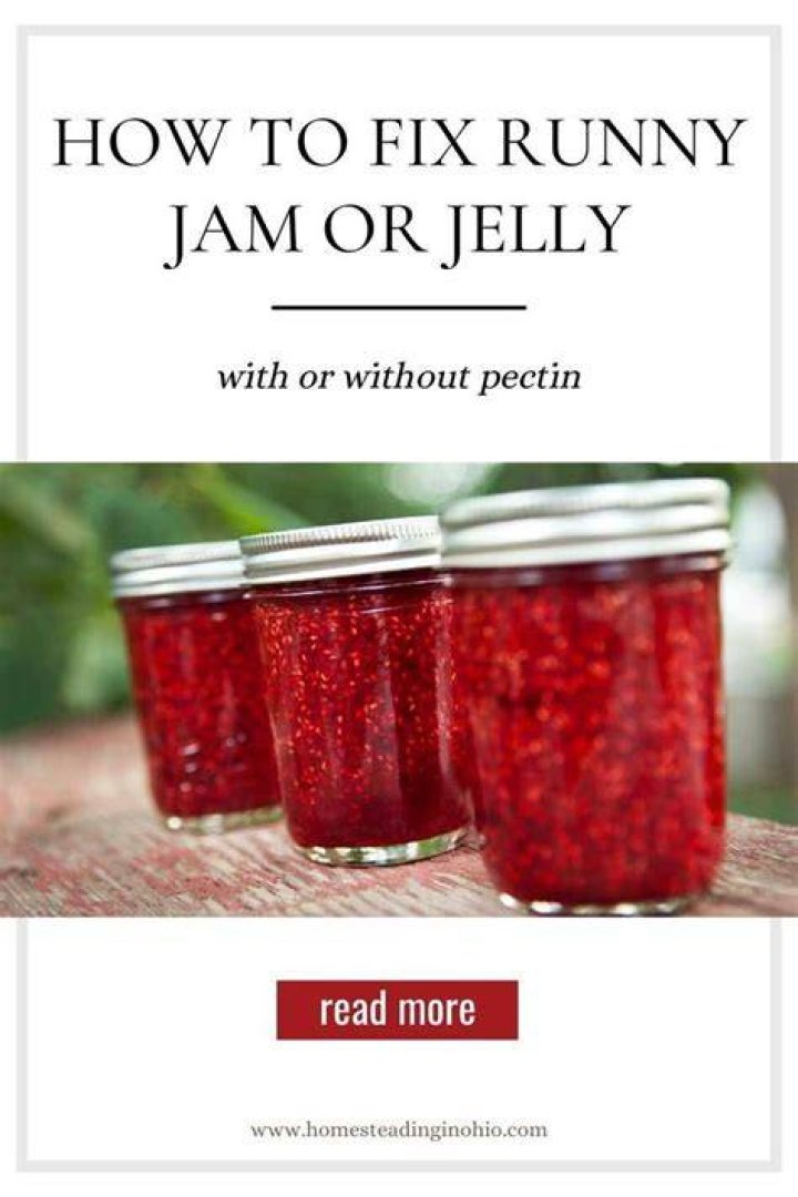 Can you Reboil runny jam?