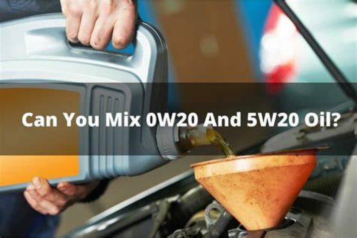 Can you replace 5W20 with 0W-20?