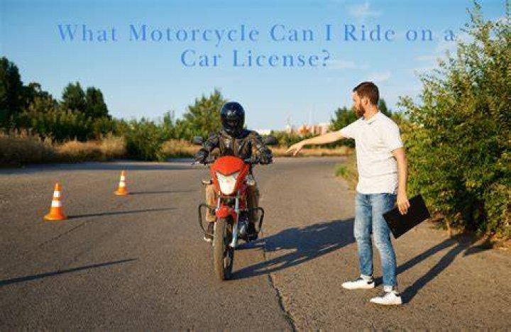 Can you ride a motorcycle with a car license?