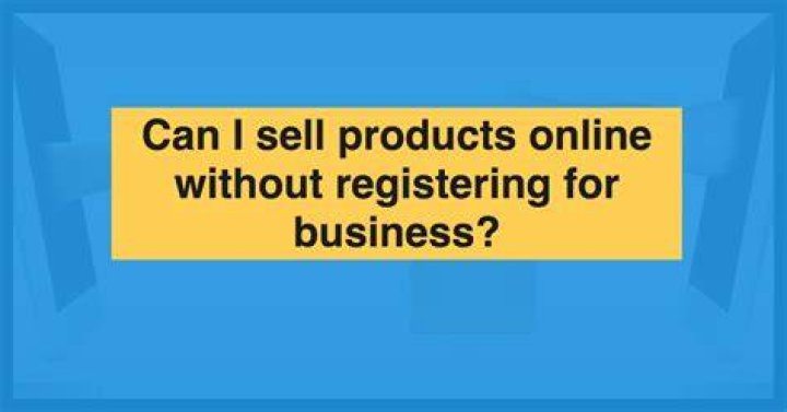 Can you sell online without a business license?