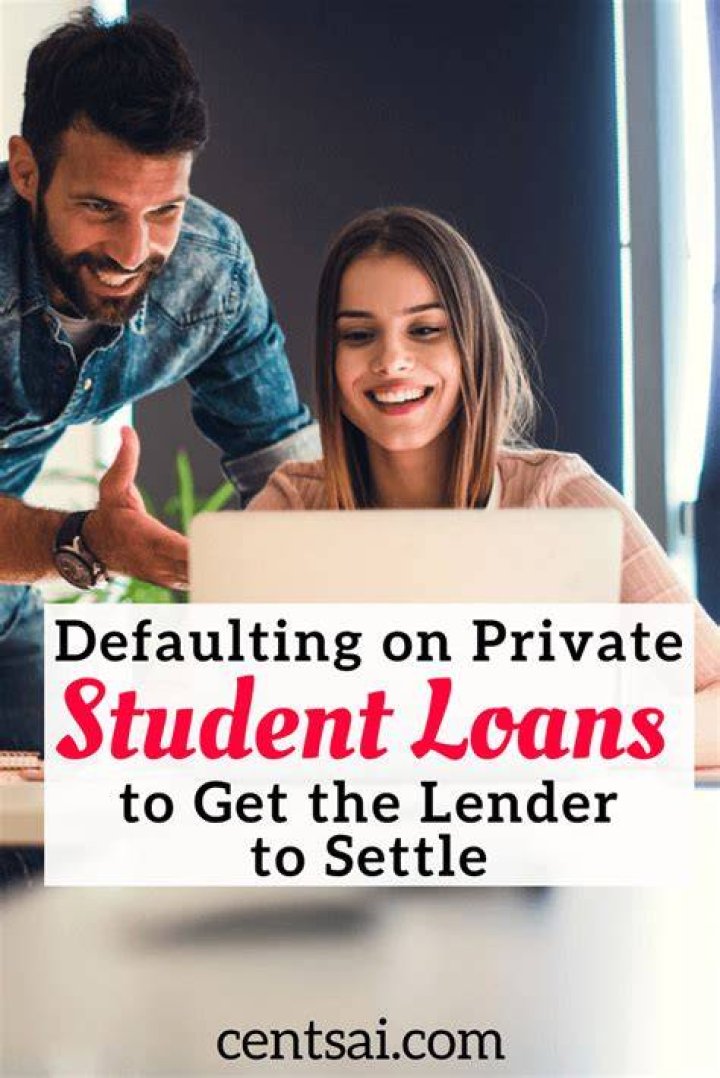 Can you settle on private student loans?