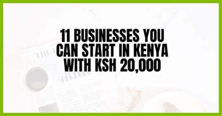 Can you start a business with 20000?