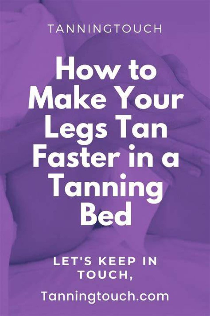 Can you tan just your legs in a tanning bed?