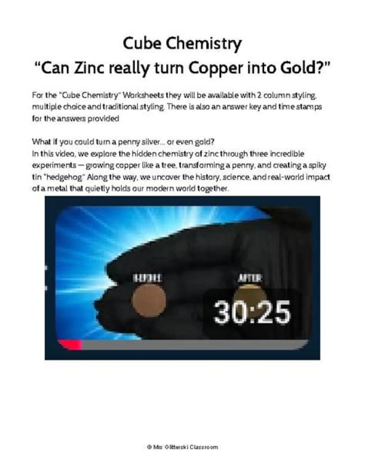 Can you turn copper into real gold?