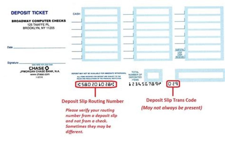 Can you use a deposit slip routing number?