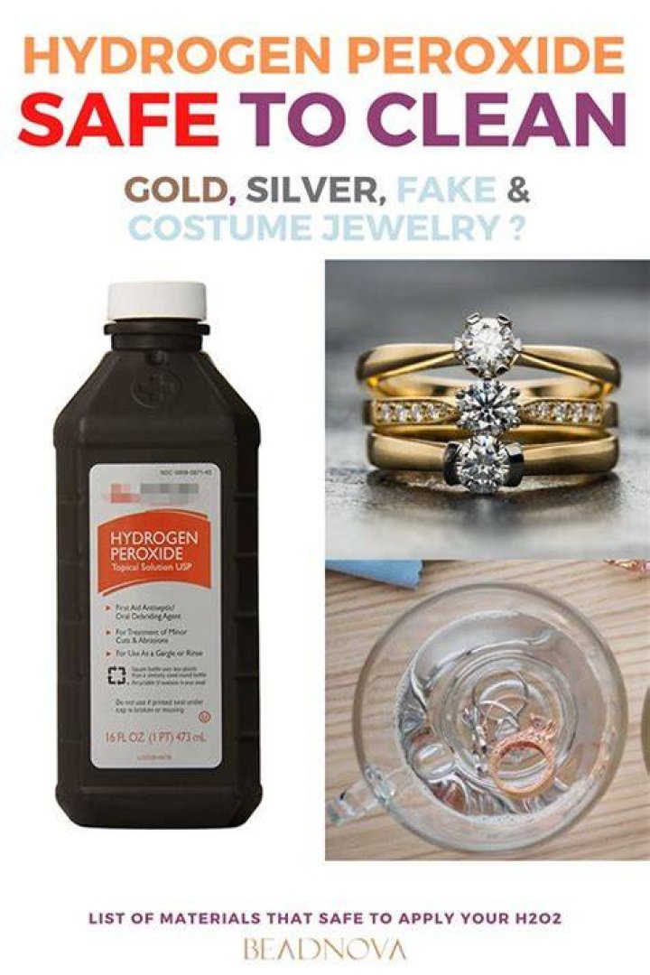 Can you use hydrogen peroxide on gold?