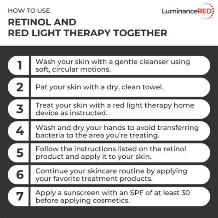 Can you use retinol with red light therapy?