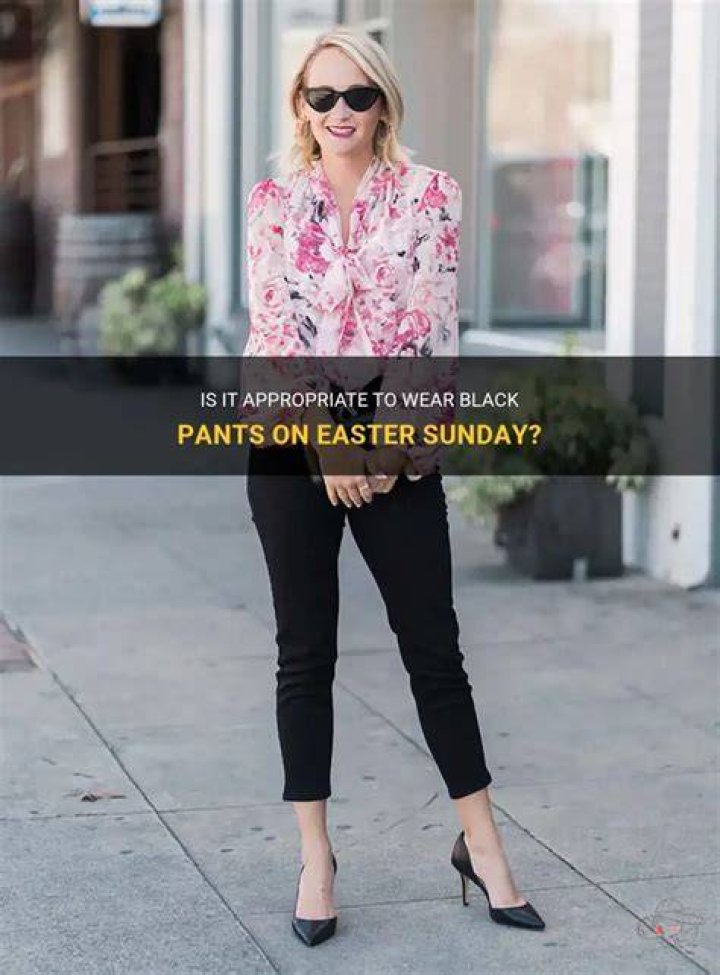Can you wear black on Easter?
