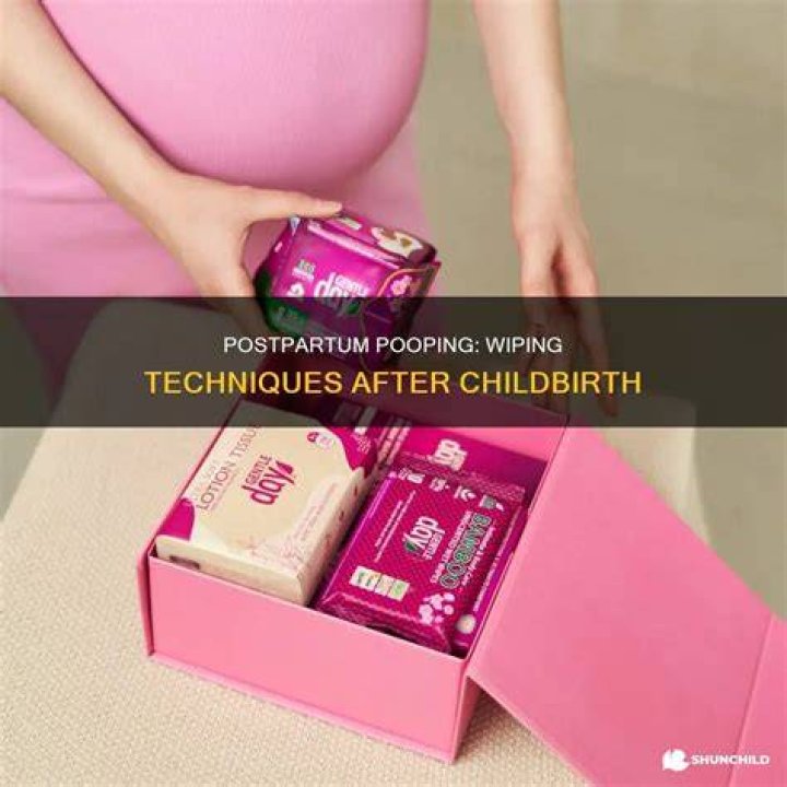 Can you wipe after pooping after giving birth?