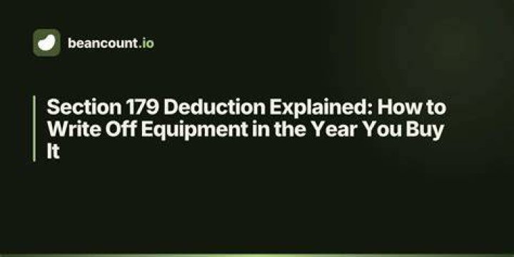 Can you write off equipment in one year?