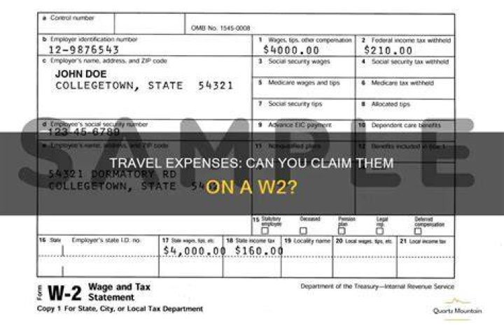 Can you write off travel expenses as a W-2 employee?