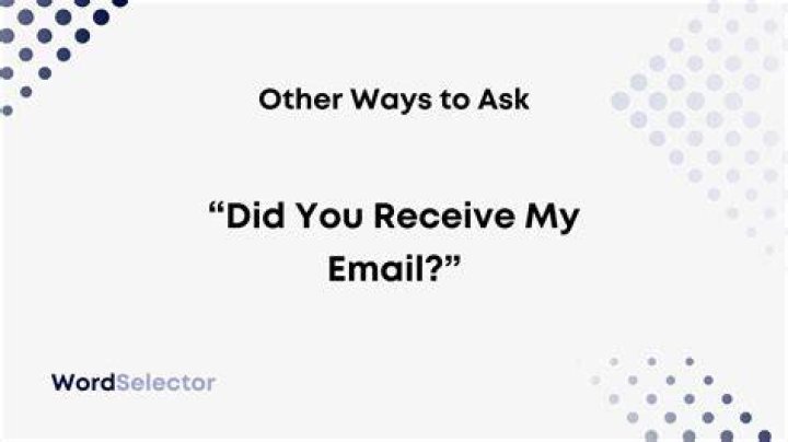 Did you receive or received?