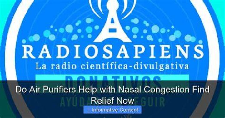 Do air purifiers help nasal congestion?