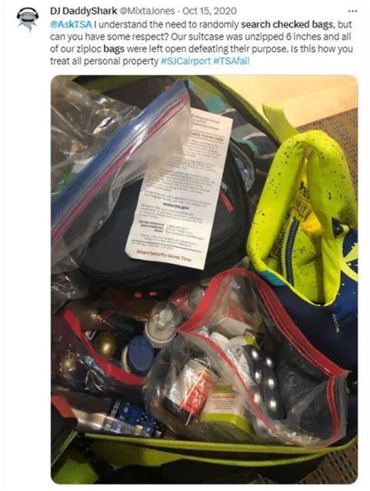 Do alcohol bags get searched?