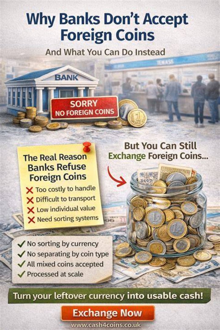 Do banks accept foreign coins?