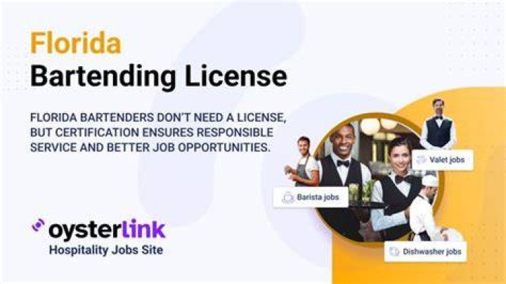 Do bartenders need a license in Florida?