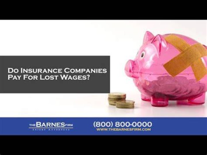 Do car insurance companies pay for lost wages?