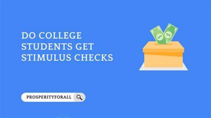 Do college students who filed taxes get stimulus money?