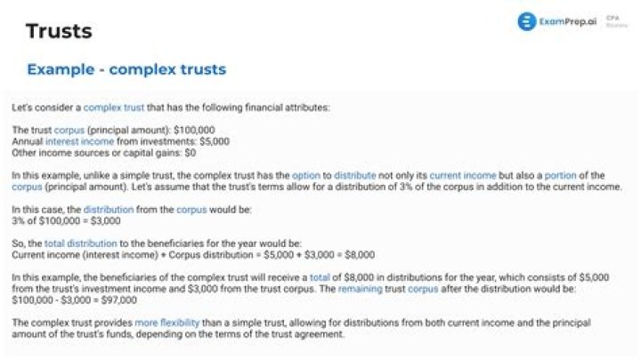 Do complex trusts require distributions?