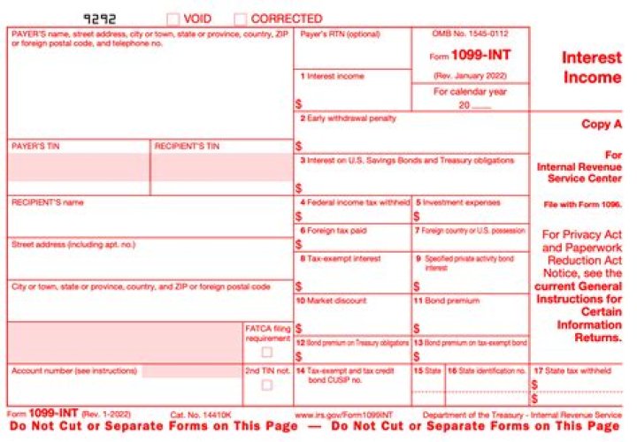 Do credit unions issue 1099-INT?