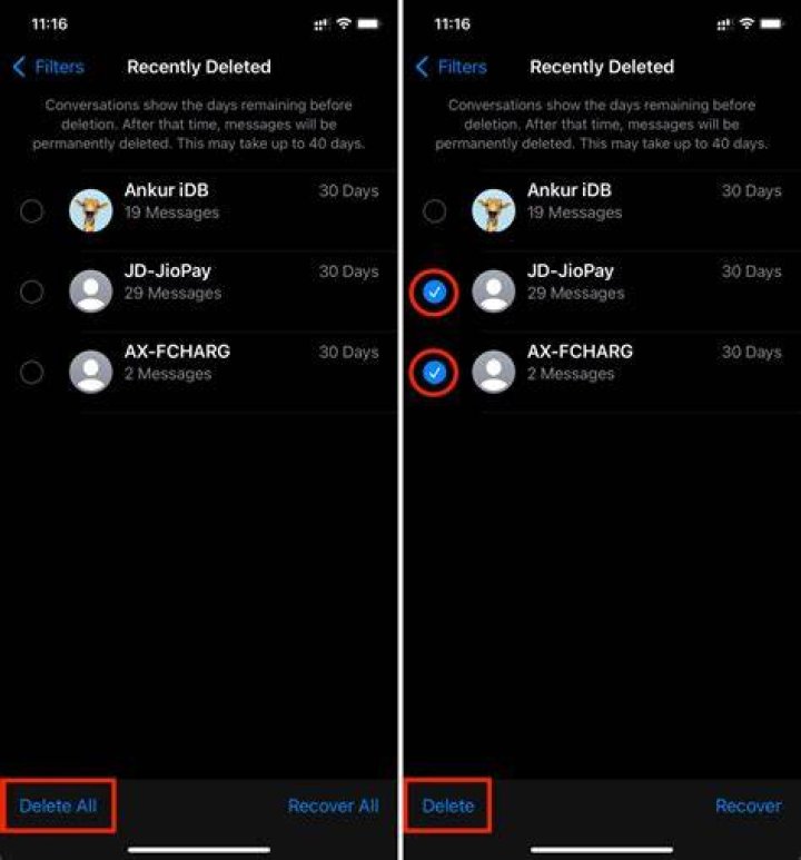 Do deleted messages go to iCloud?