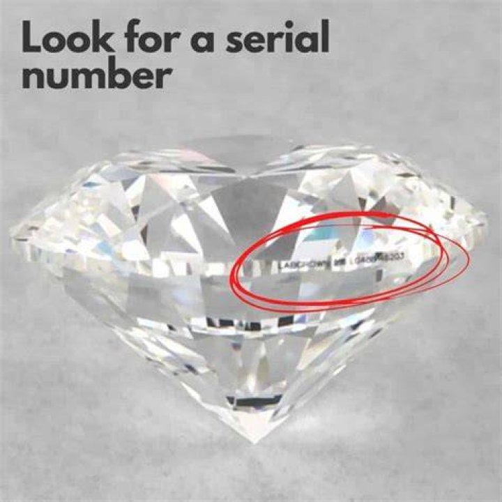 Do diamonds have serial numbers?