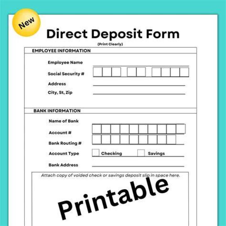 Do direct deposit forms need to be signed?