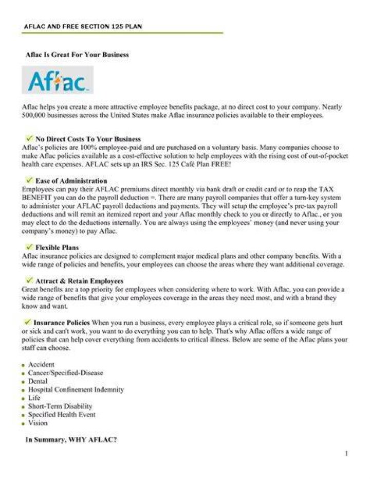 Do employers pay for Aflac?