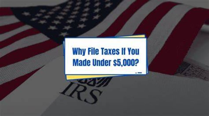 Do I have to file taxes if I made less than 5000 in 2019?